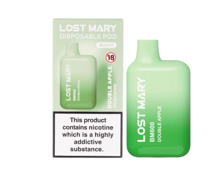 Lost Mary BM600 – Double Apple (Jednorazová e-cigareta) 20MG JEDNORAZOVÉ E-CIGARETY - XMANIA Ireland 8