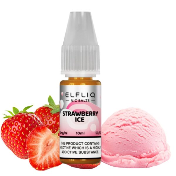 Elfliq – Strawberry Ice (Oficiálny ElfBar Nic Salt Liquid) E-LIQUIDY - XMANIA Ireland