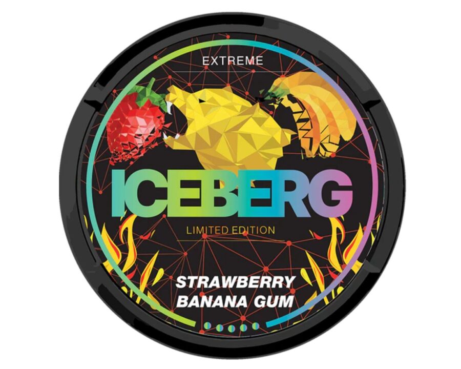 Iceberg Strawberry Banana Gum SNUS/NIKOTÍNOVÉ VRECÚŠKA - XMANIA Ireland 3